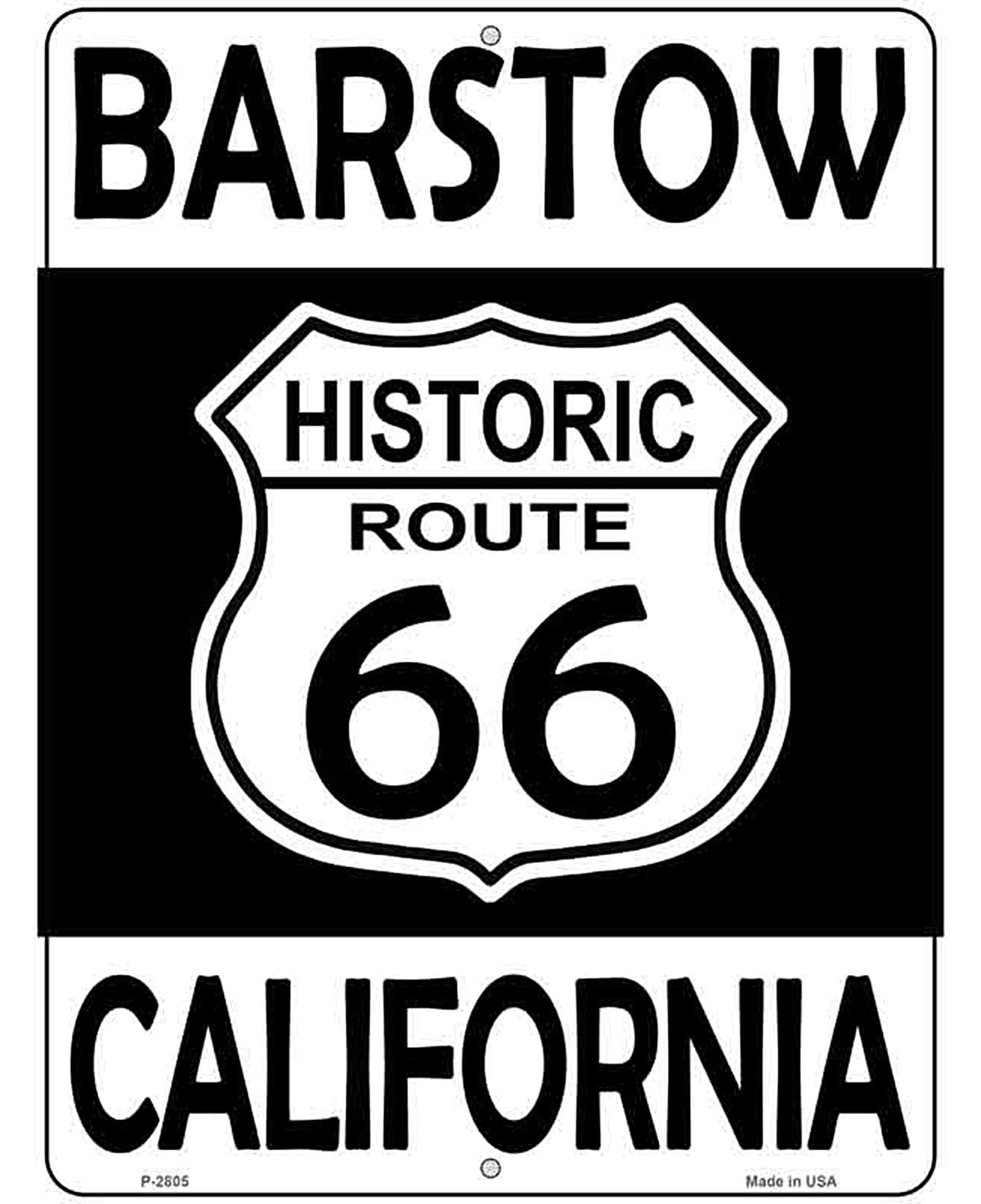 Barstow California Historic Route 66 Novelty Metal Parking Sign