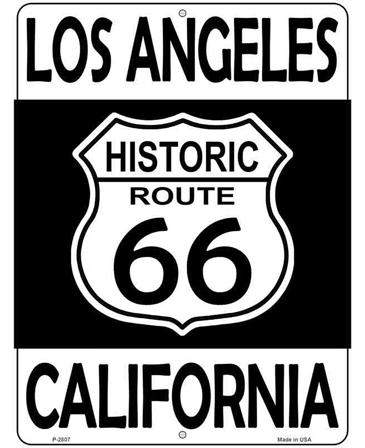 Los Angeles California Historic Route 66 Novelty Metal Parking Sign