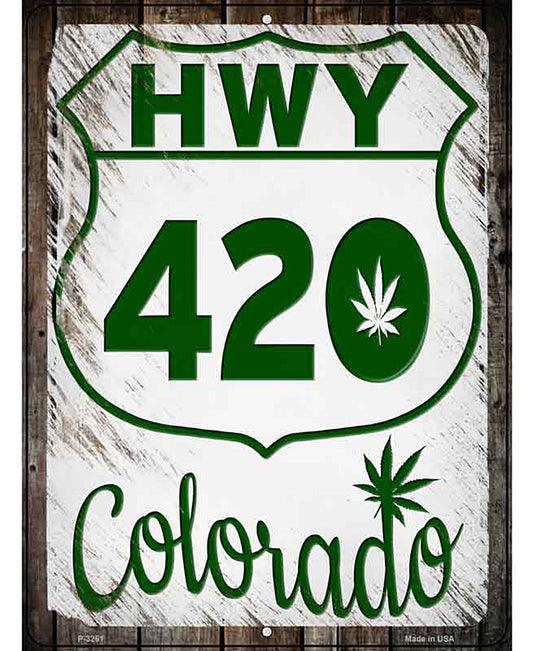 HWY 420 Colorado Novelty Metal Parking Sign