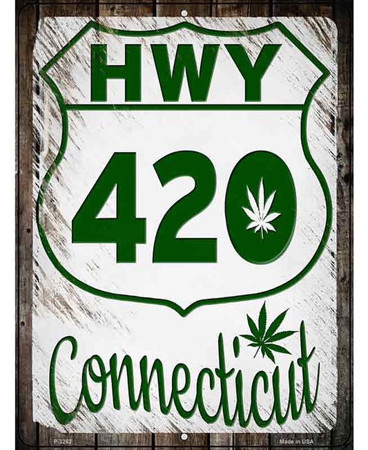 HWY 420 Connecticut Novelty Metal Parking Sign