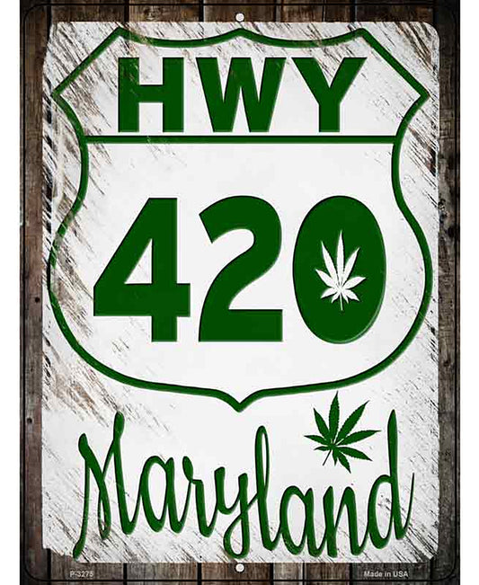 HWY 420 Maryland Novelty Metal Parking Sign