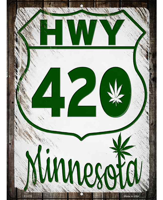 HWY 420 Minnesota Novelty Metal Parking Sign