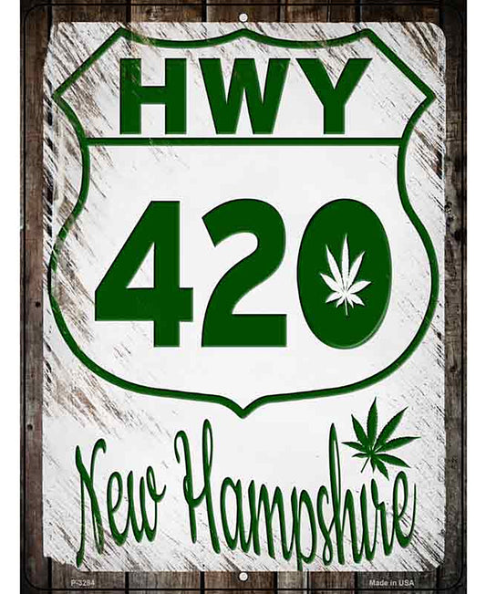 HWY 420 New Hampshire Novelty Metal Parking Sign