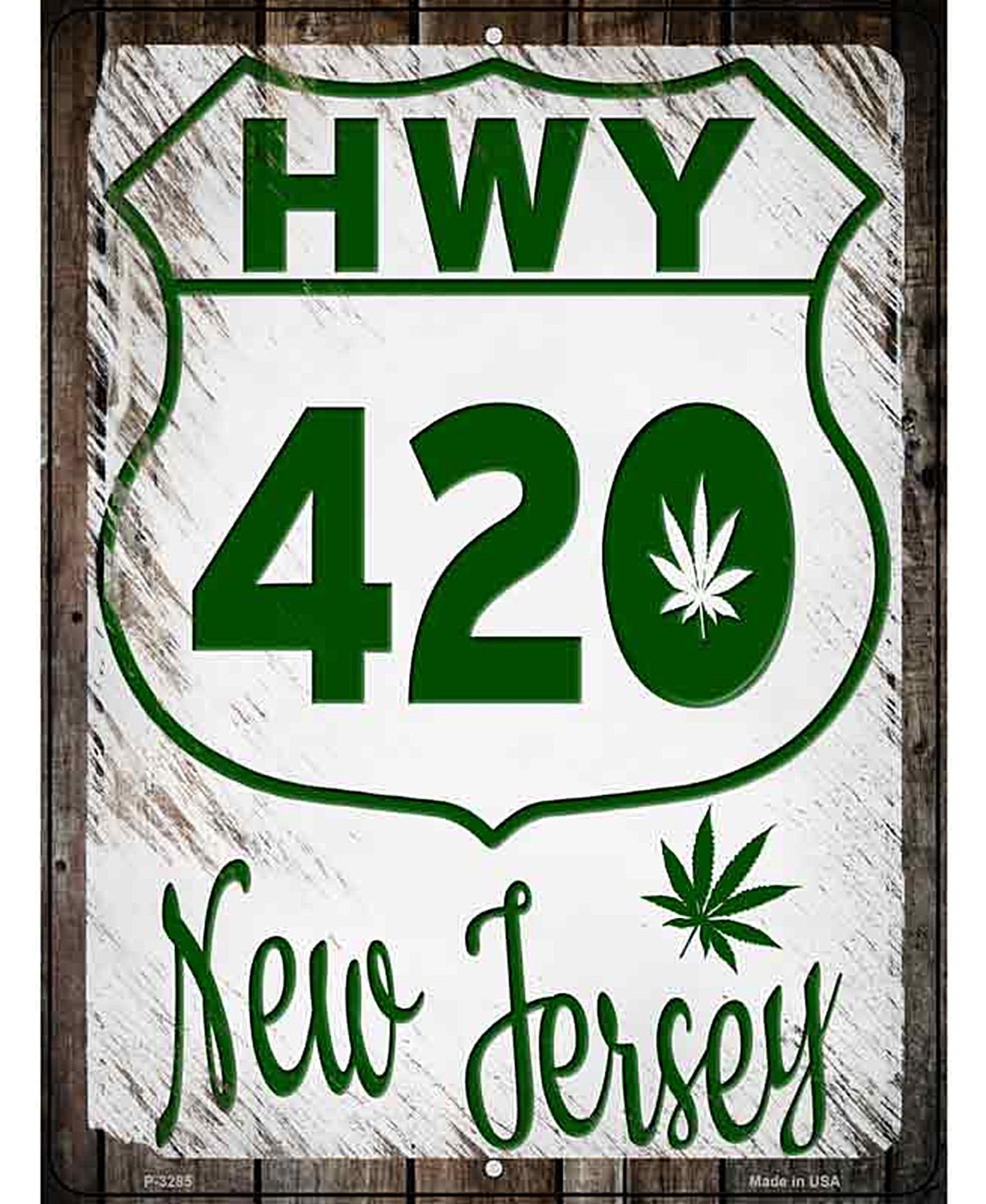 HWY 420 New Jersey Novelty Metal Parking Sign