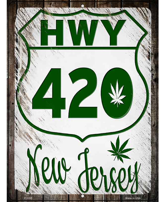 HWY 420 New Jersey Novelty Metal Parking Sign