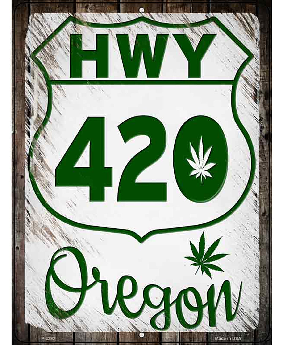 HWY 420 Oregon Novelty Metal Parking Sign