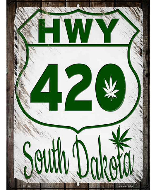 HWY 420 South Dakota Novelty Metal Parking Sign
