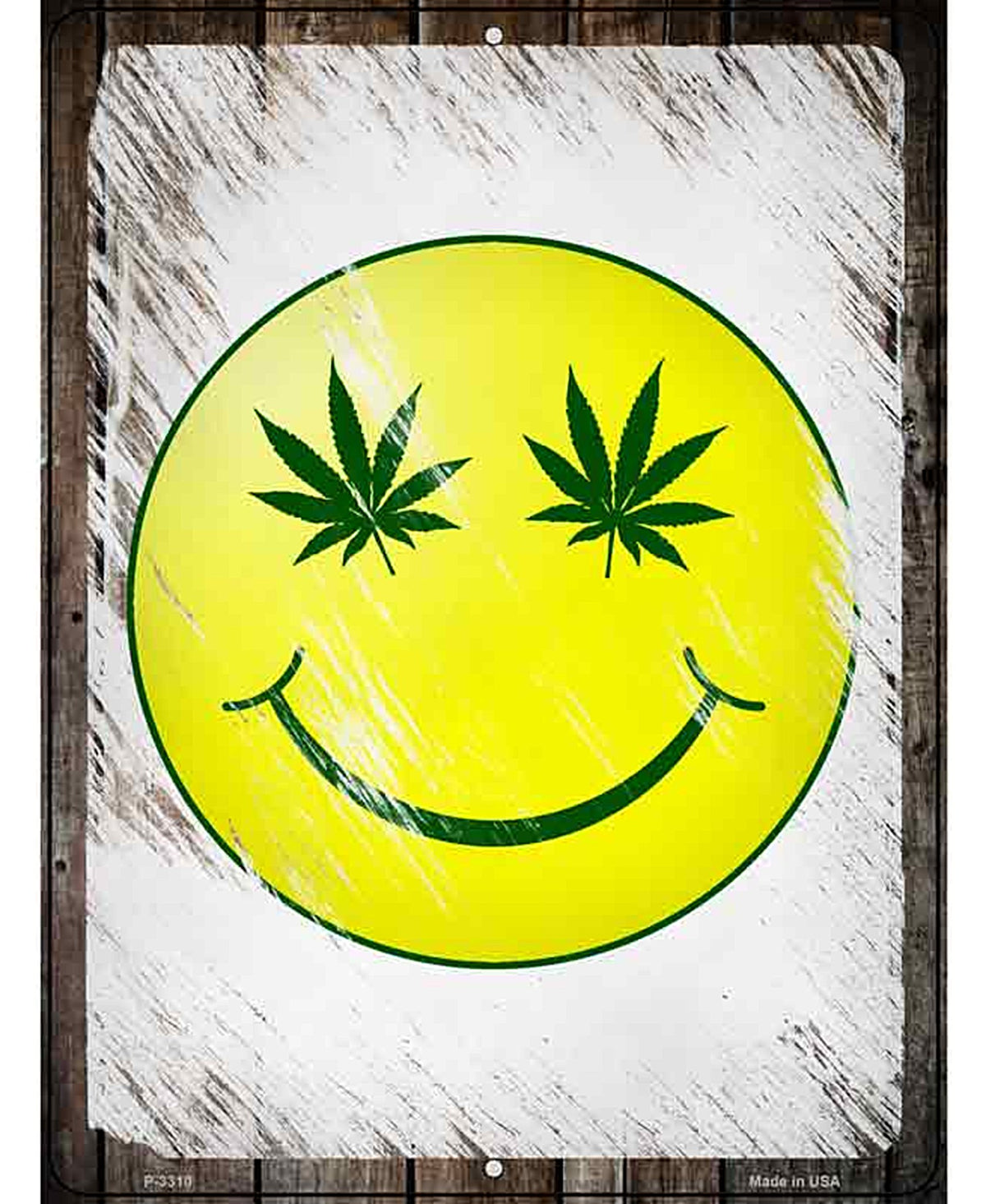 High Smiley Novelty Metal Parking Sign
