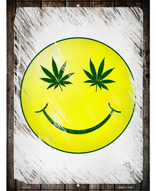 High Smiley Novelty Metal Parking Sign