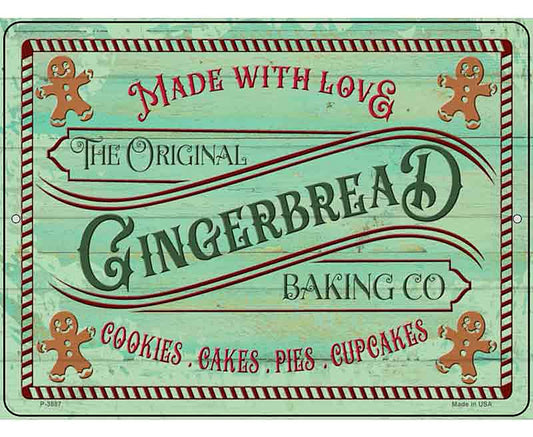 The Original Gingerbread Baking Co Novelty Metal Parking Sign