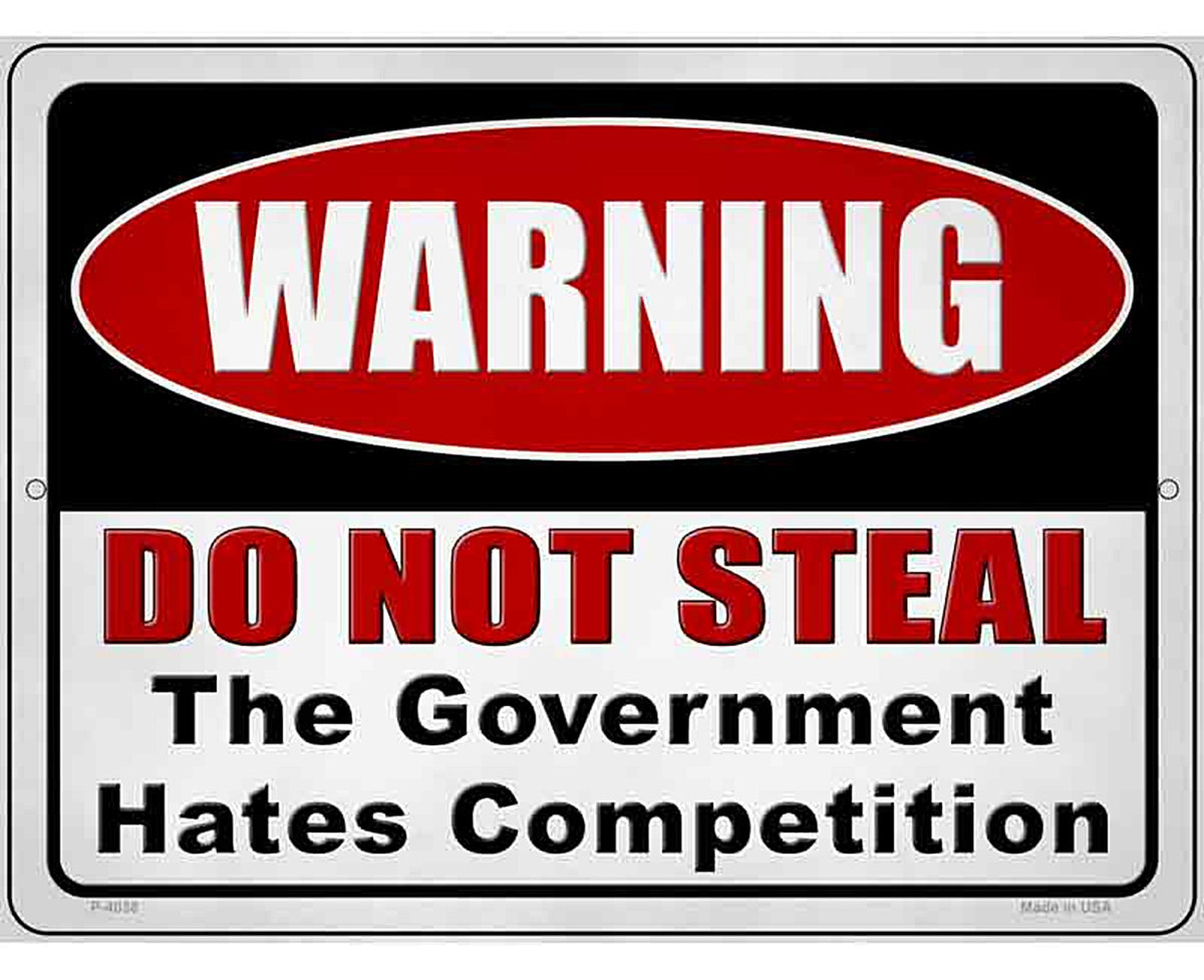 Warning Do Not Steal Novelty Metal Parking Sign