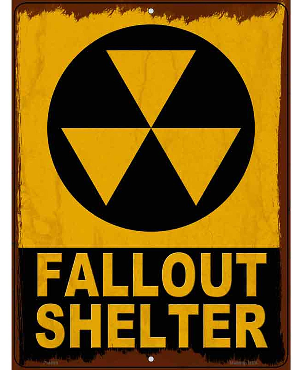 Fallout Shelter Metal Novelty Parking Sign