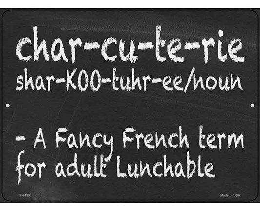 Adult Lunchable Chalkboard Novelty Metal Parking Sign