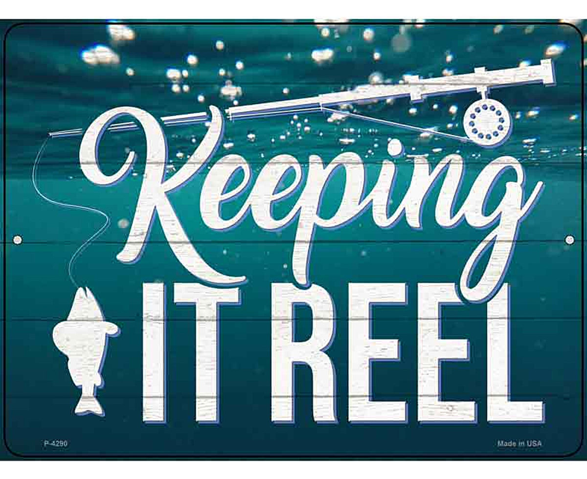 Keeping It Reel Novelty Metal Parking Sign