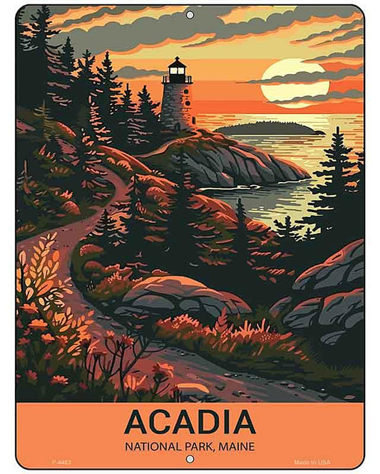 Acadia Maine Metal Novelty Parking Sign P-4483