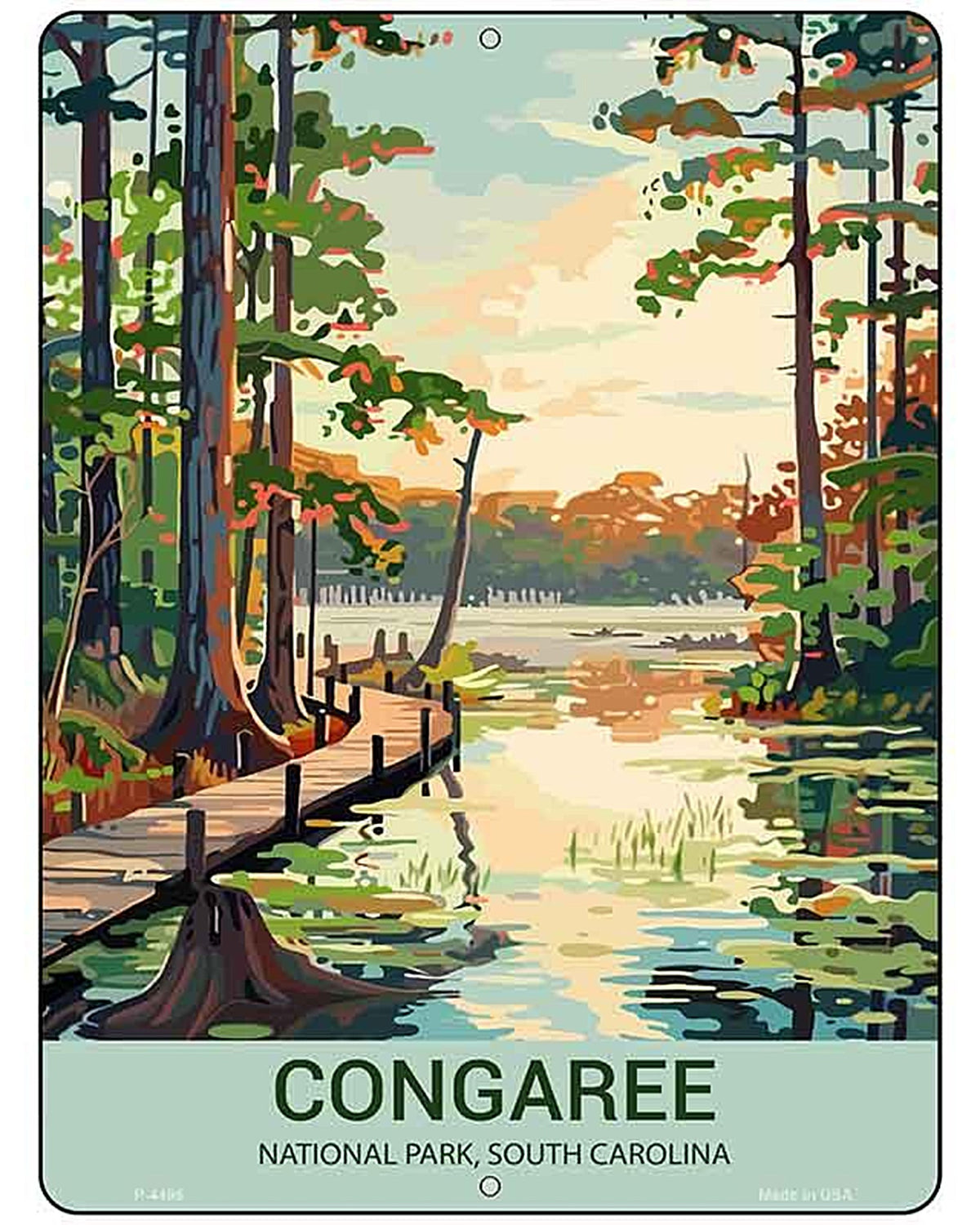 Congaree South Carolina Metal Novelty Parking Sign P-4495