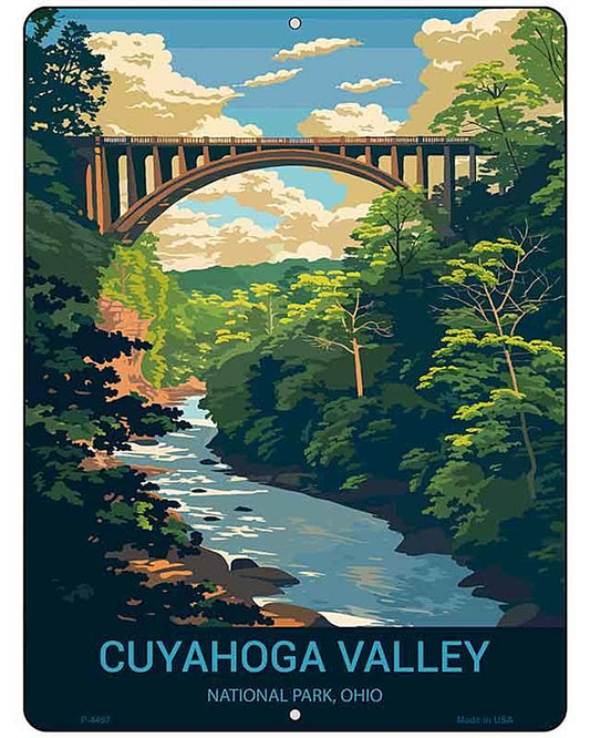 Cuyahoga Valley Ohio Metal Novelty Parking Sign P-4497