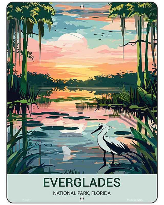 Everglades Florida Metal Novelty Parking Sign P-4501