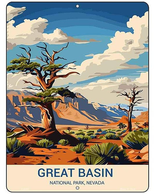 Great Basin Nevada Metal Novelty Parking Sign P-4508