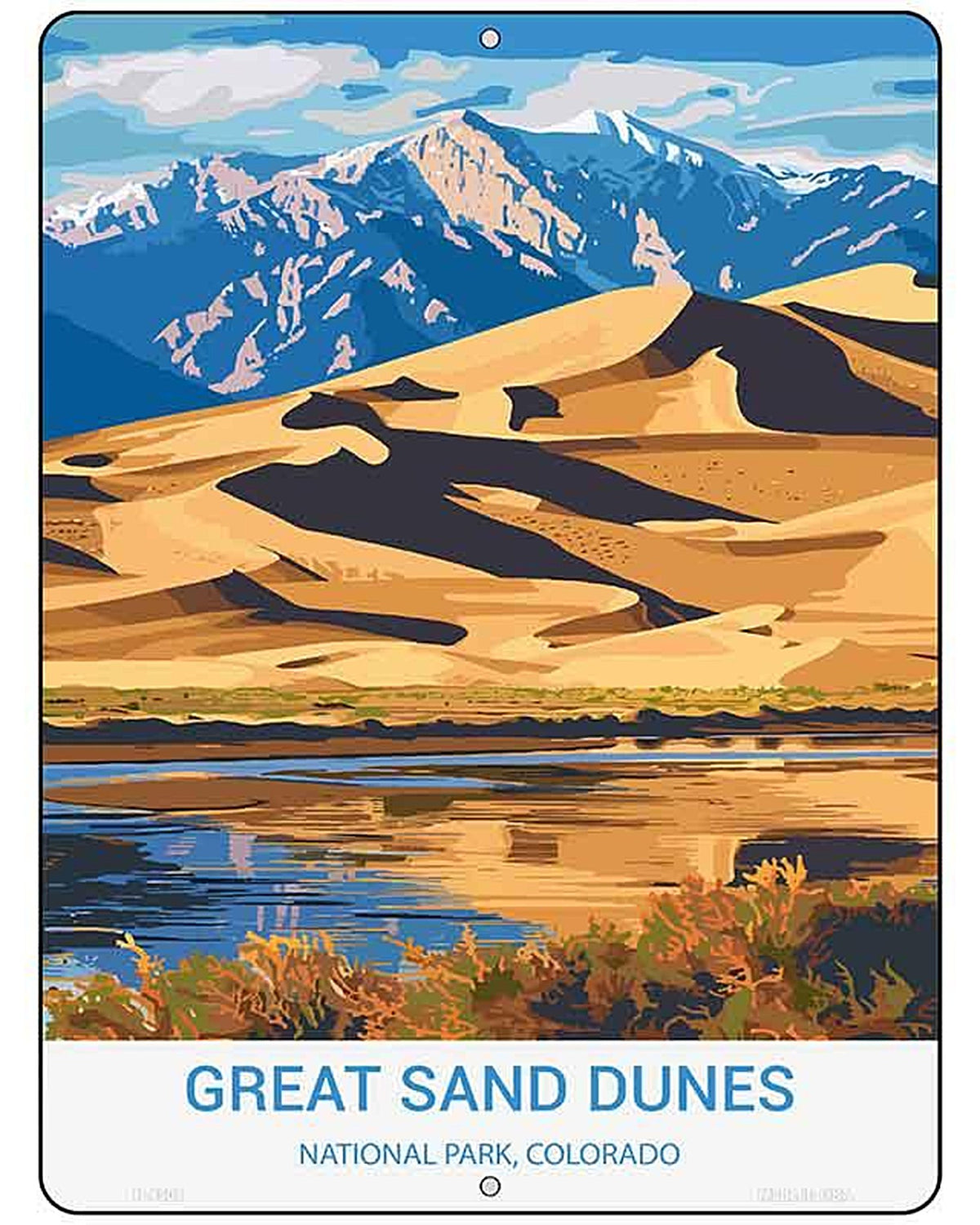 Great Sand Dunes Colorado Metal Novelty Parking Sign P-4509