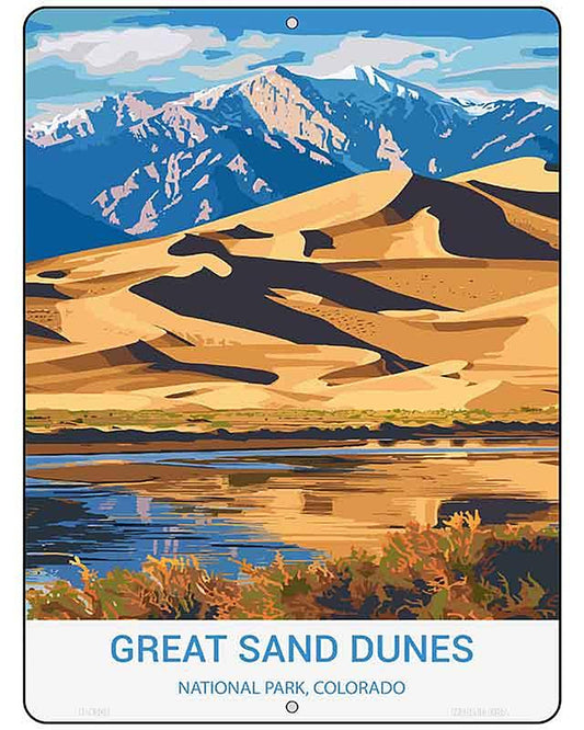 Great Sand Dunes Colorado Metal Novelty Parking Sign P-4509