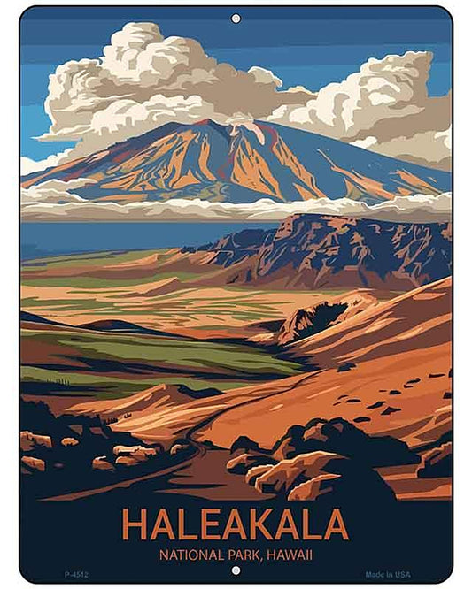 Haleakala Hawaii Metal Novelty Parking Sign P-4512