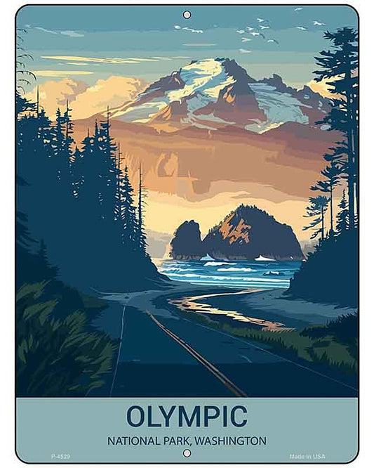 Olympic Washington Metal Novelty Parking Sign P-4529