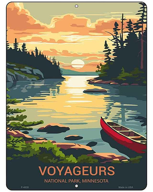 Voyageurs Minnesota Metal Novelty Parking Sign P-4539