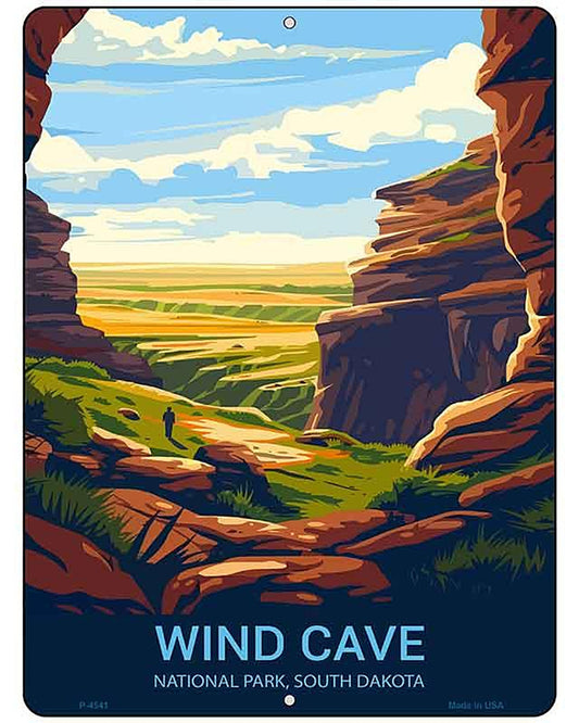 Wind Cave South Dakota Metal Novelty Parking Sign P-4541