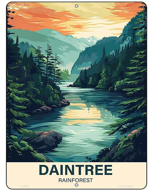 Daintree Rainforest Metal Novelty Parking Sign P-4556