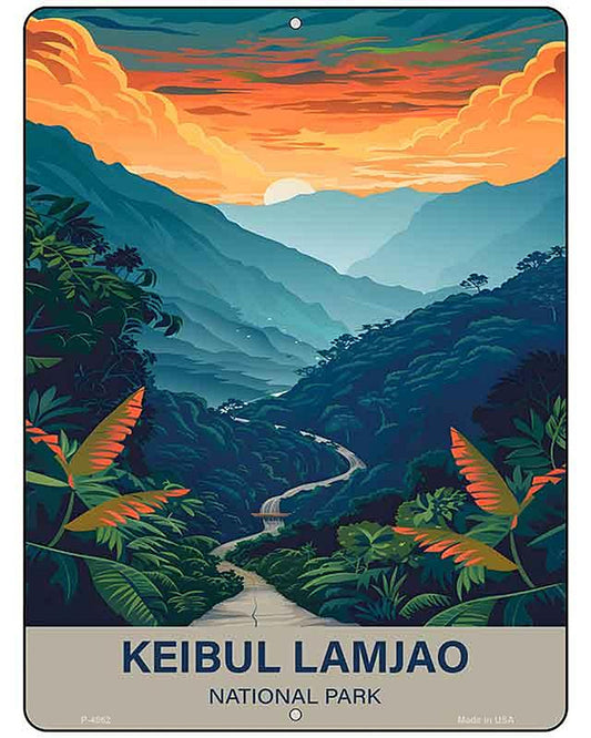 Keibul Lamjao National Park Metal Novelty Parking Sign P-4562