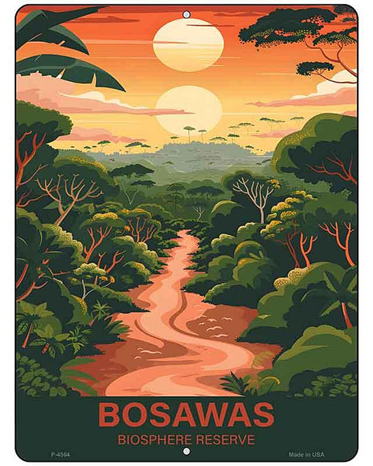 Bosawas Biosphere Reserve Metal Novelty Parking Sign P-4564
