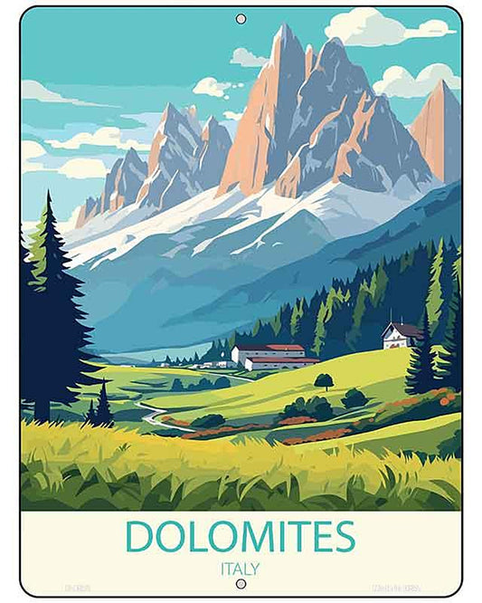 Dolomites Italy Metal Novelty Parking Sign P-4573