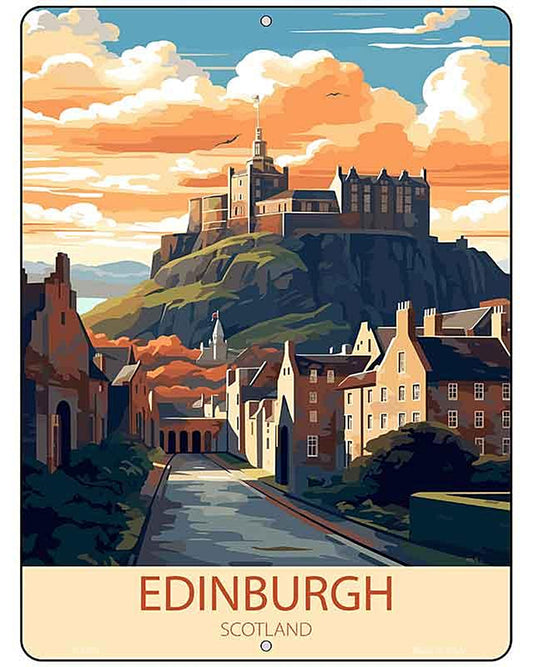 Edinburgh Scotland Metal Novelty Parking Sign P-4575