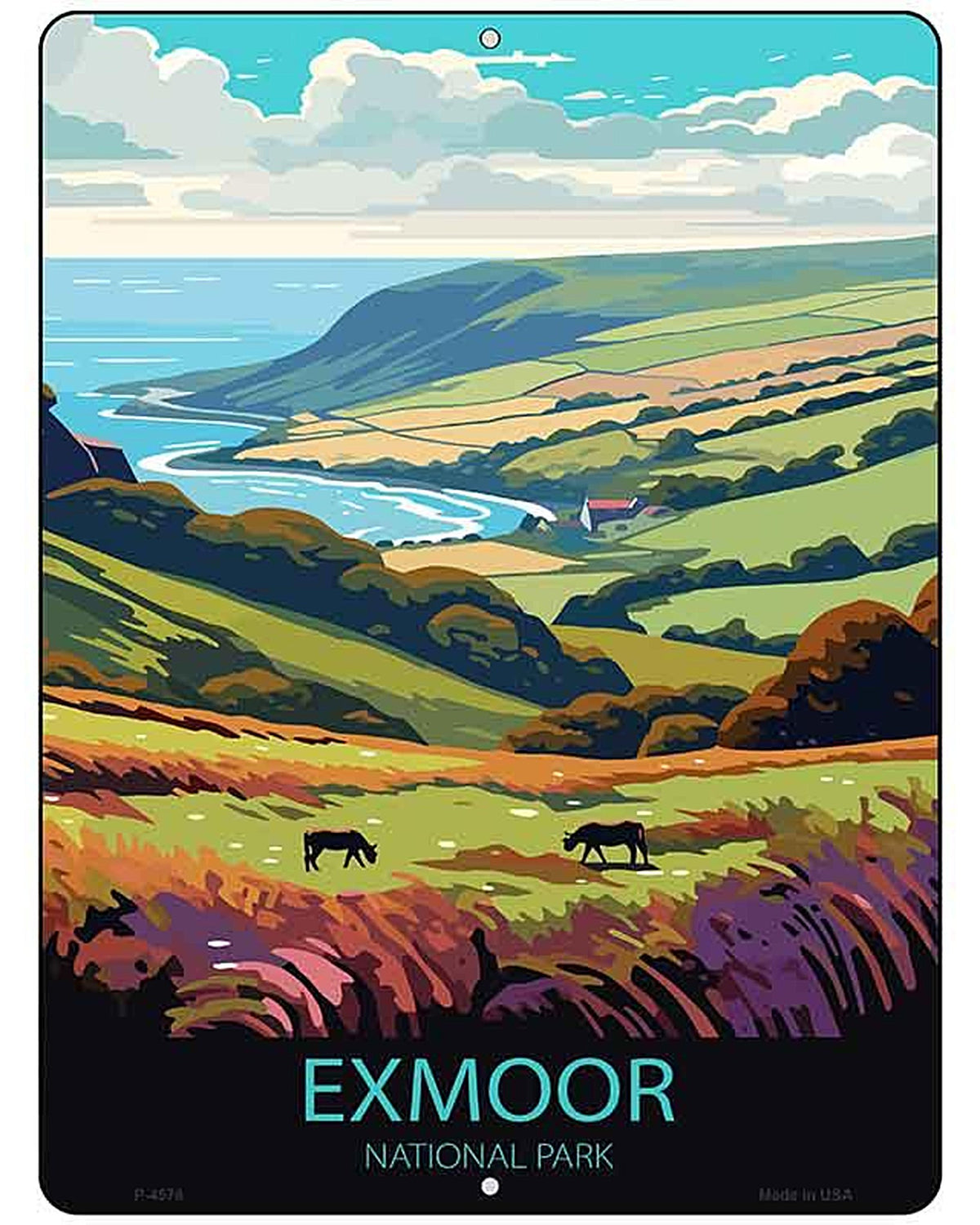 Exmoor National Park Metal Novelty Parking Sign P-4576