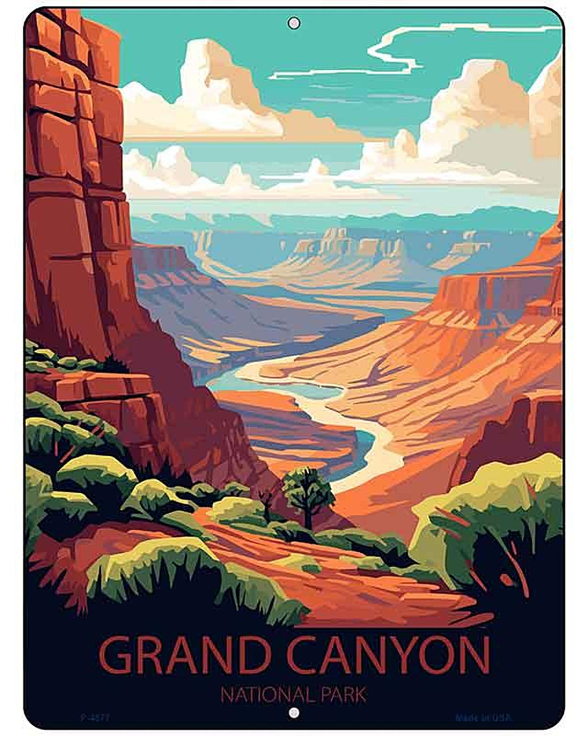 Grand Canyon National Park Metal Novelty Parking Sign P-4577
