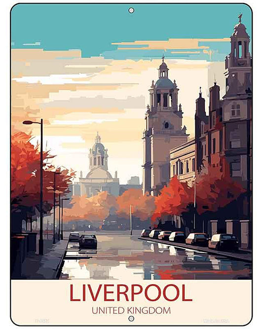 Liverpool United Kingdom Metal Novelty Parking Sign P-4582