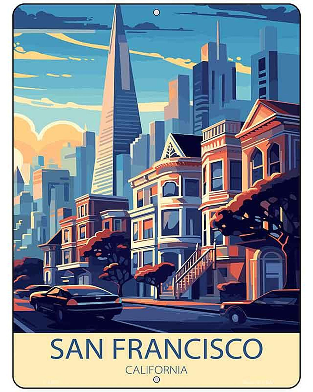 San Francisco California Metal Novelty Parking Sign P-4592