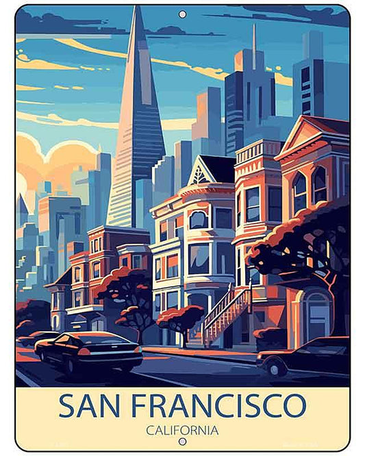 San Francisco California Metal Novelty Parking Sign P-4592