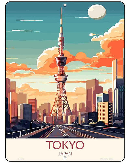 Tokyo Japan Metal Novelty Parking Sign P-4594