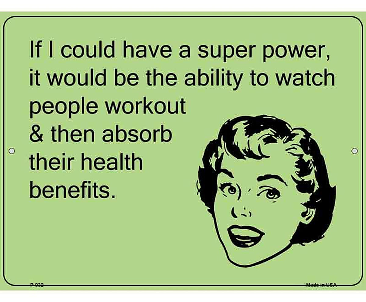 If I could have a super power E-Card Metal Novelty Parking Sign