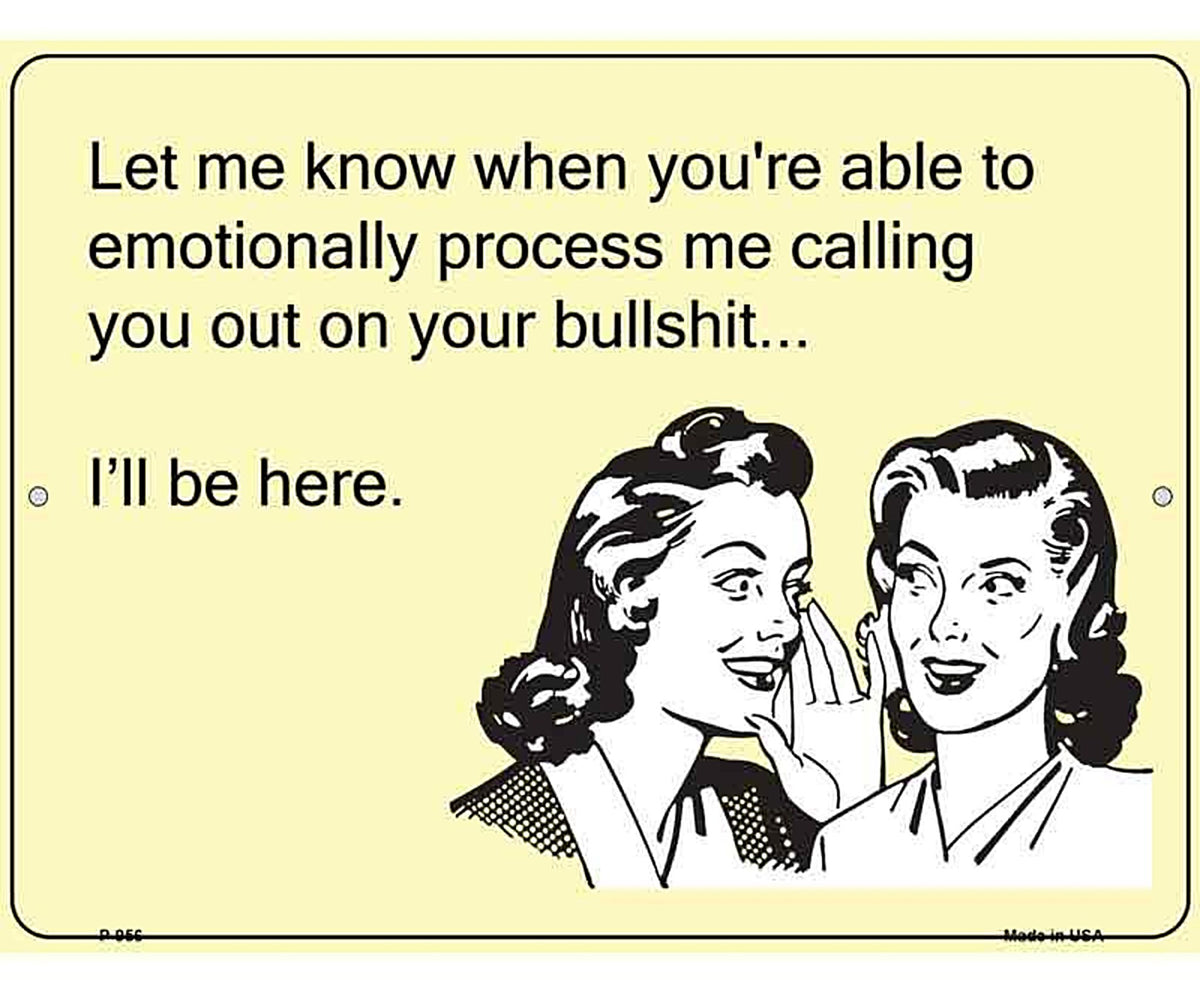 Let Me Know When E-Cards Metal Novelty Parking Sign
