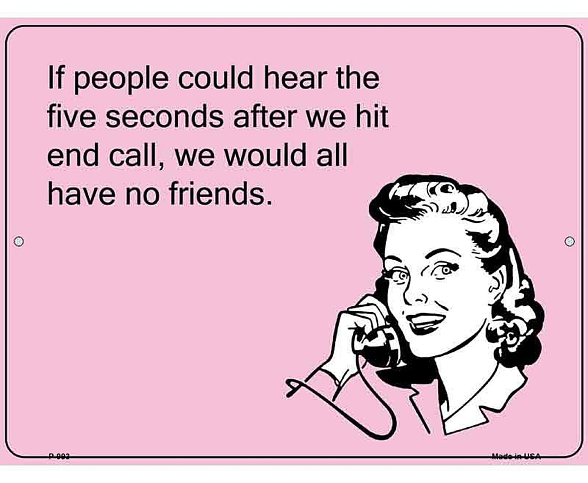 Hear The Five Seconds After E-Cards Metal Novelty Parking Sign