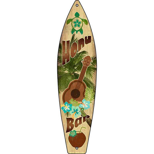 Honu Bar Metal Surfboard Sign