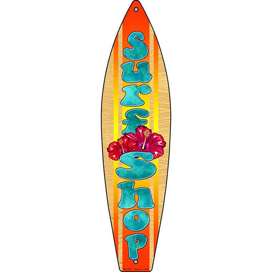 Surf Shop Metal Surfboard Sign