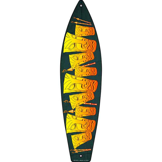 Tiki Metal Surfboard Sign