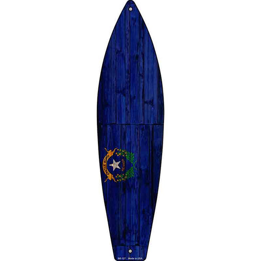 Nevada State Flag Metal Surfboard Sign
