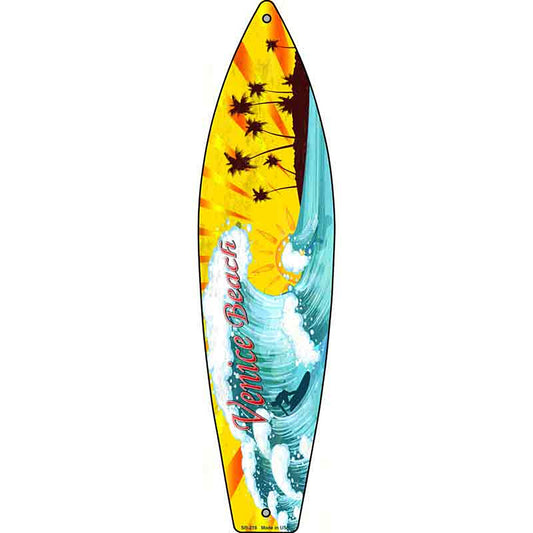Venice Beach Metal Surfboard Sign