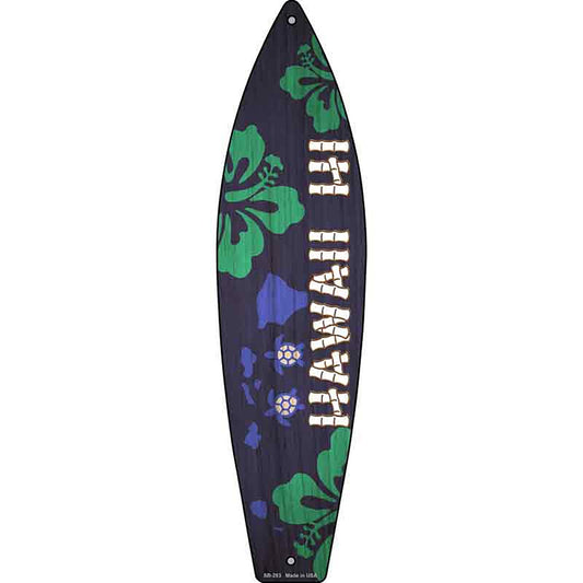 Hawaii Metal Surfboard Sign