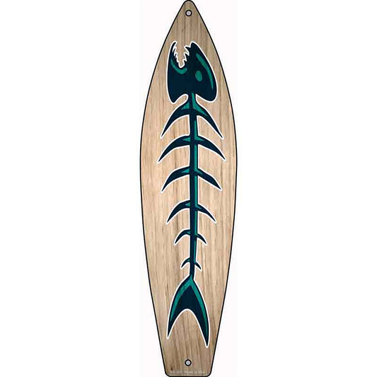 Dead Fish Metal Surfboard Sign